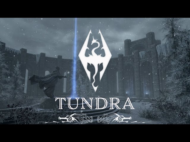 Tundra | Snowy Skyrim Music u0026 Ambience | Three Hours from Skyrim's North class=