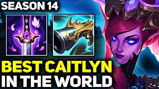 RANK 1 BEST CAITLYN IN SEASON 14  AMAZING GAMEPLAY! | League of Legends