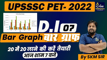 UPSSSC PET 2022 Bar Graph (बार ग्राफ) -07 | DI Questions | DSSSB | UPSSSC PET Pie Graf by SKM Sir