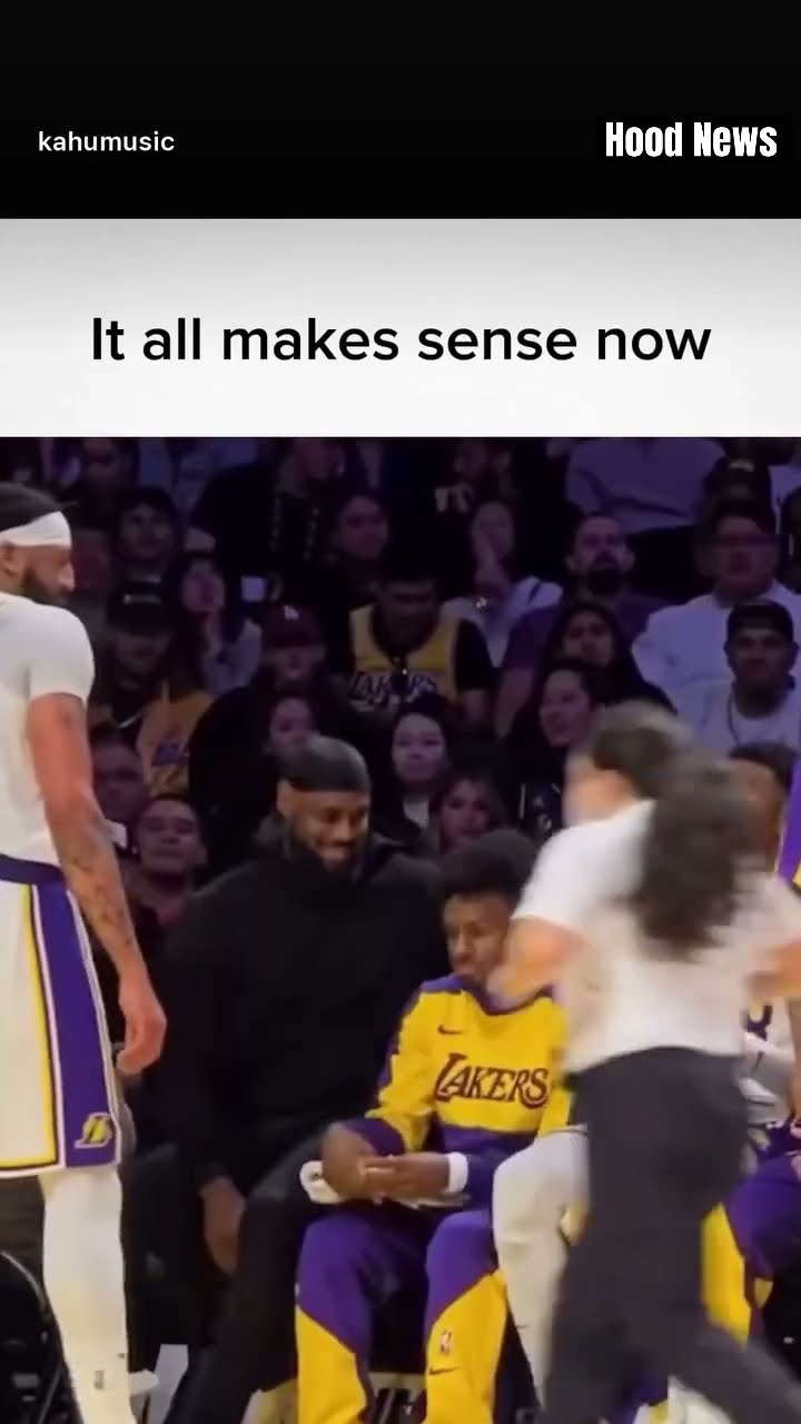It all makes sense now #hoodnews #bronnyjames #anthonydavis #lebronjames #trending #viralvideo #why
