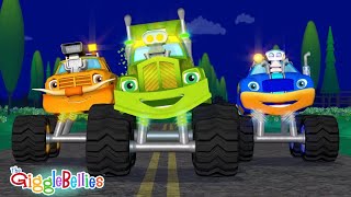 Wheels On The Monster Truck | Nursery Rhymes For Kids - GiggleBellies