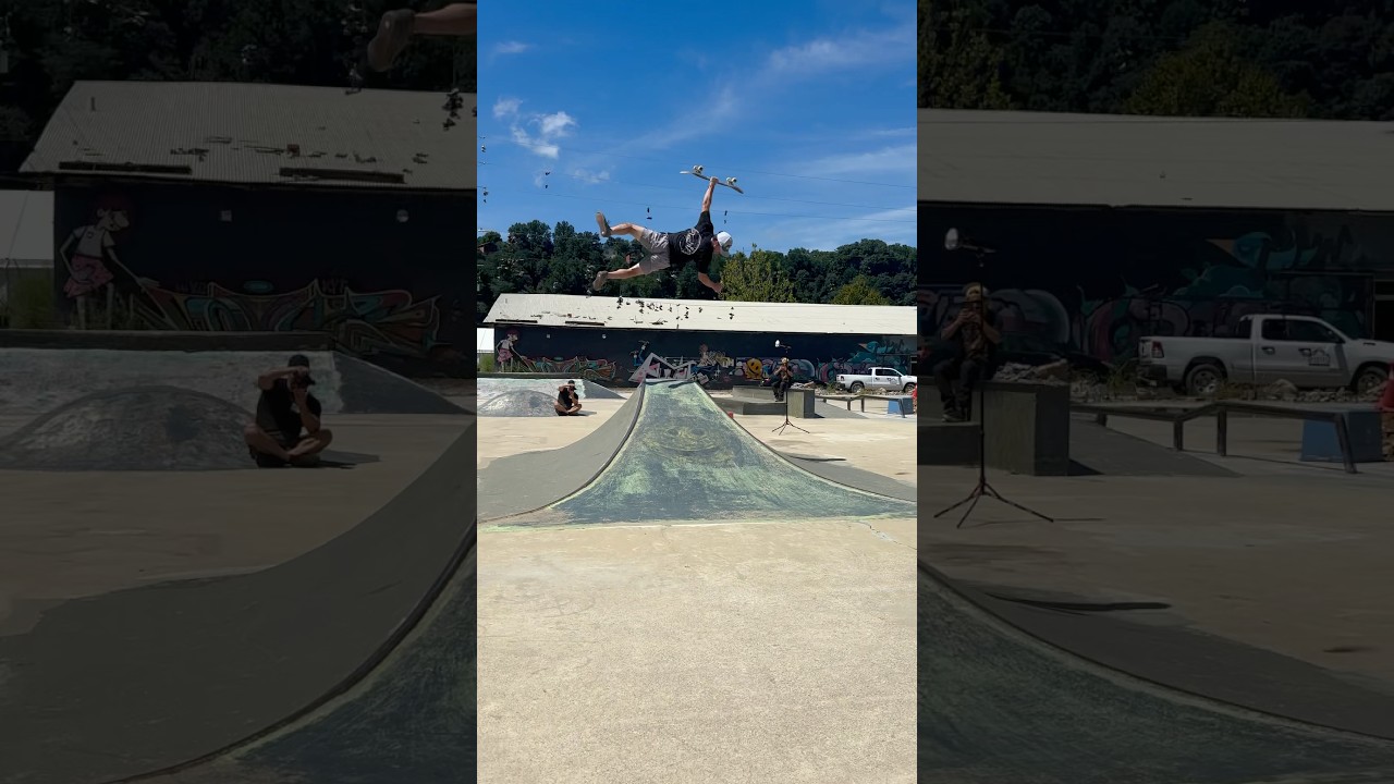 THRASHERMAG backflip christair video.     #skateboarding #backflip #viral #shorts