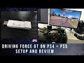 Logitech Driving Force GT steering wheel on PS4 and PS5 with Brook PS3 to PS4 Super Converter Setup