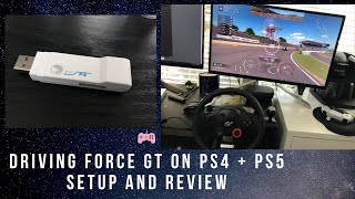 Logitech Driving Force GT steering wheel on PS4 and PS5 with Brook PS3 to PS4 Super Converter Setup