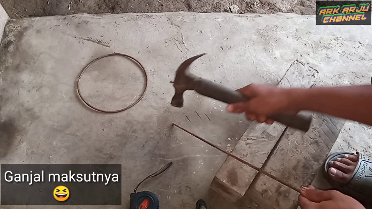 Cara membuat lingkaran dari  besi  beton YouTube