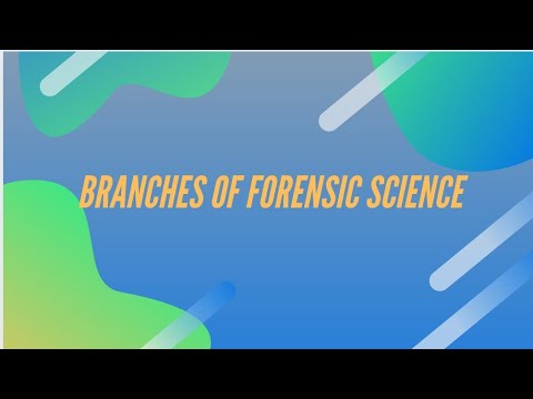 फोरेंसिक विज्ञान की शाखाएँ। #फोरेंसिक विज्ञान! @Applied Forensic Research Sciences