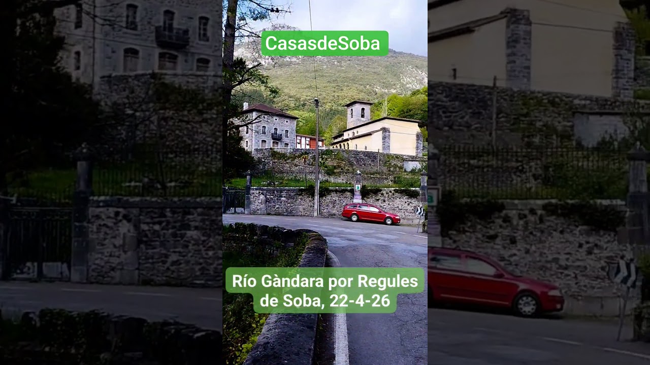 El río Gándara a su paso por Regules de Soba, Cantabria. CasasdeSoba