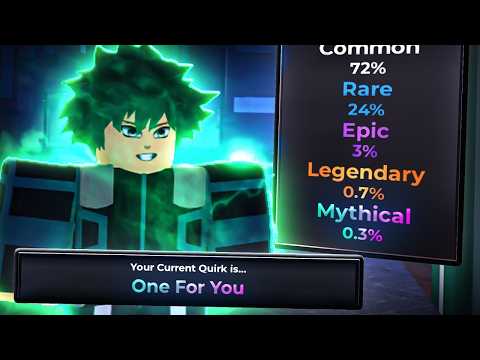 Spending 10,000 Robux To Get 0.3% OFA Quirk &amp; Becoming Izuku Midoriya In Heroes Online 2...
