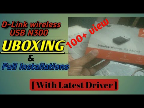 D-Link Wireless N Nano USB Adapter N300 - Unboxing & full Installation