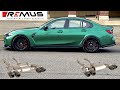 Bmw g80 m3 remus race exhaust muffler options  race vs sport