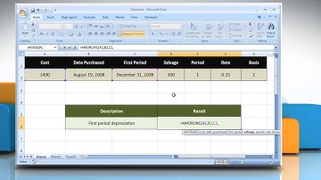 How to use the AMORLINC function in Excel :Tutorial