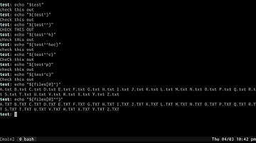 Bash variable expansion