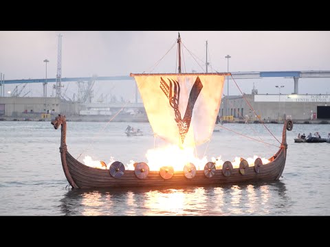 Les funérailles viking illuminent la baie de San Diego - Accès IGN