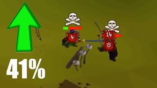 41% Pking IMPROVEMENT | OSRS F2P Range 2H Pking | Learning How To PK Ep.5