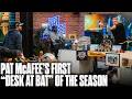 Pat McAfee Takes A Swing, Nearly Wrecks Studio For MLB Opening Night?!