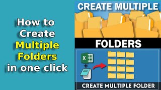 How to Create Multiple Folders in One Click | Windows में एक क्लिक से Multiple फ़ोल्डर कैसे बनाएं?