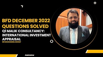 CFAP 4 BFD: Foreign Investment Appraisal, APV & Currency SWAP (ICAP Winter 2022 Q1 Malik Cons.)