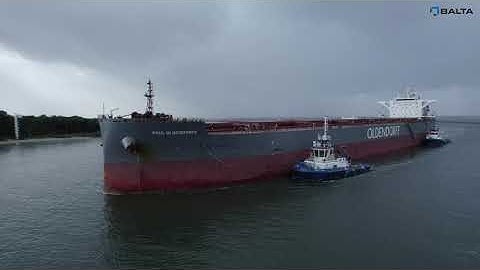 Delivery of LAM Coke - loading operations in Świnoujście, Poland 2021