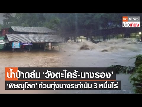 นครนายก น้ำป่าถล่มน้ำตกวังตะไคร้ - พิษณุโลกท่วมทุ่งบางระกำ 3 หมื่นไร่ | TNN ข่าวเที่ยง | 25-8-65