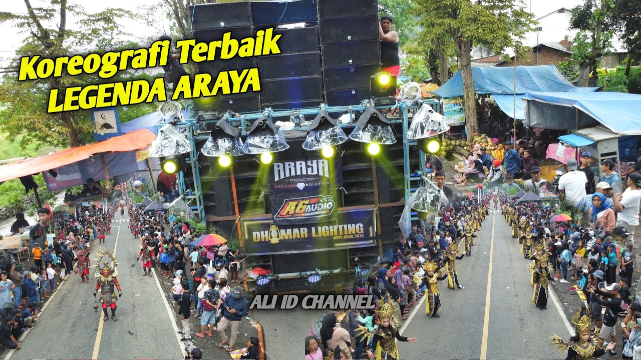 Koreografi terbaik karnaval 2022 (Legenda Araya ), peserta sepanjang 100 m tetap kompak dan rapi !!