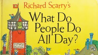 Famous Richard Scarry's WHAT DO PEOPLE DO ALL DAY (1968) Random House Profile