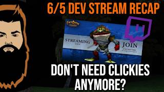 Dev QA Recap - No more clickies? New Zones otw? - Instancing and Difficulties