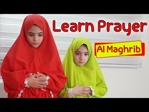 Translated Learn How To Pray AL Maghreb Prayer For Muslims تعليم الصلاة للأطفال صلاة المغرب