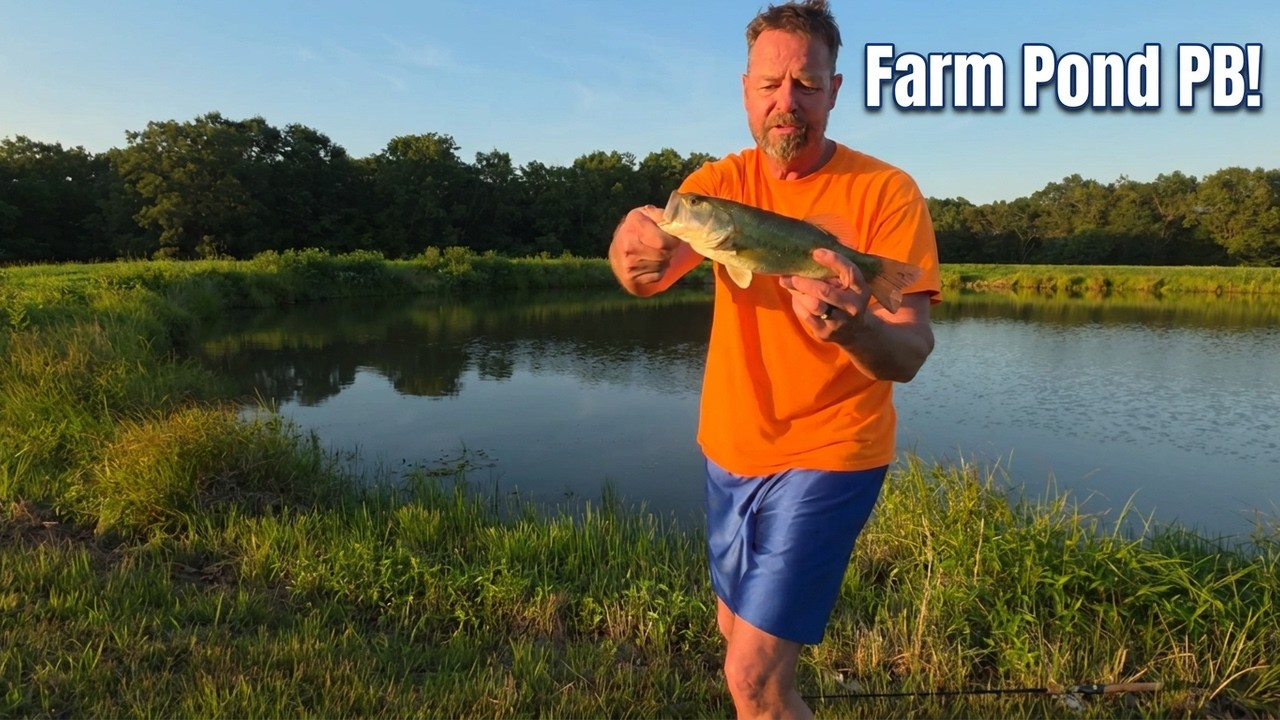 Farm Pond Bass Fishing! A PB & a dislocated a hip!! #%$#@!