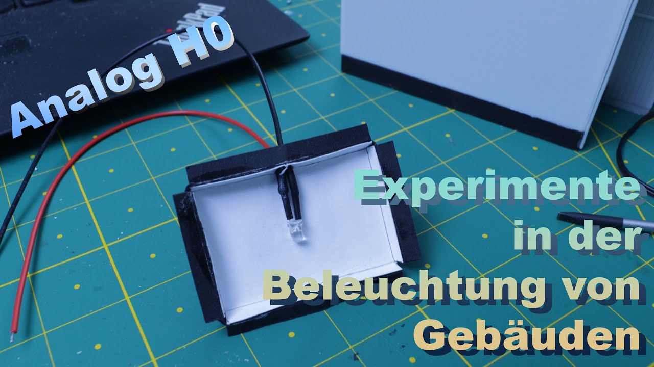 Experimente zur Beleuchtung von Gebäuden - Märklin Modellbahn H0