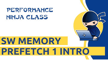 Performance Ninja -- SW Memory Prefetching 1 Intro