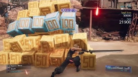 Final Fantasy 7 Remake - How to get top score Whack a Box mini game | Crate Annihilator trophy