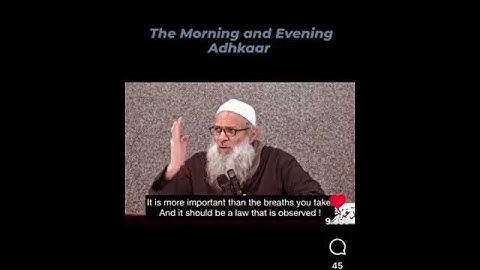 Benefit of morning and evening adhkar