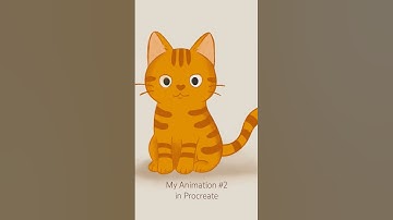 My Animation #2 in Procreate! #procreate #animation #cat #shortsvideo #art #cute #shorts #catshorts
