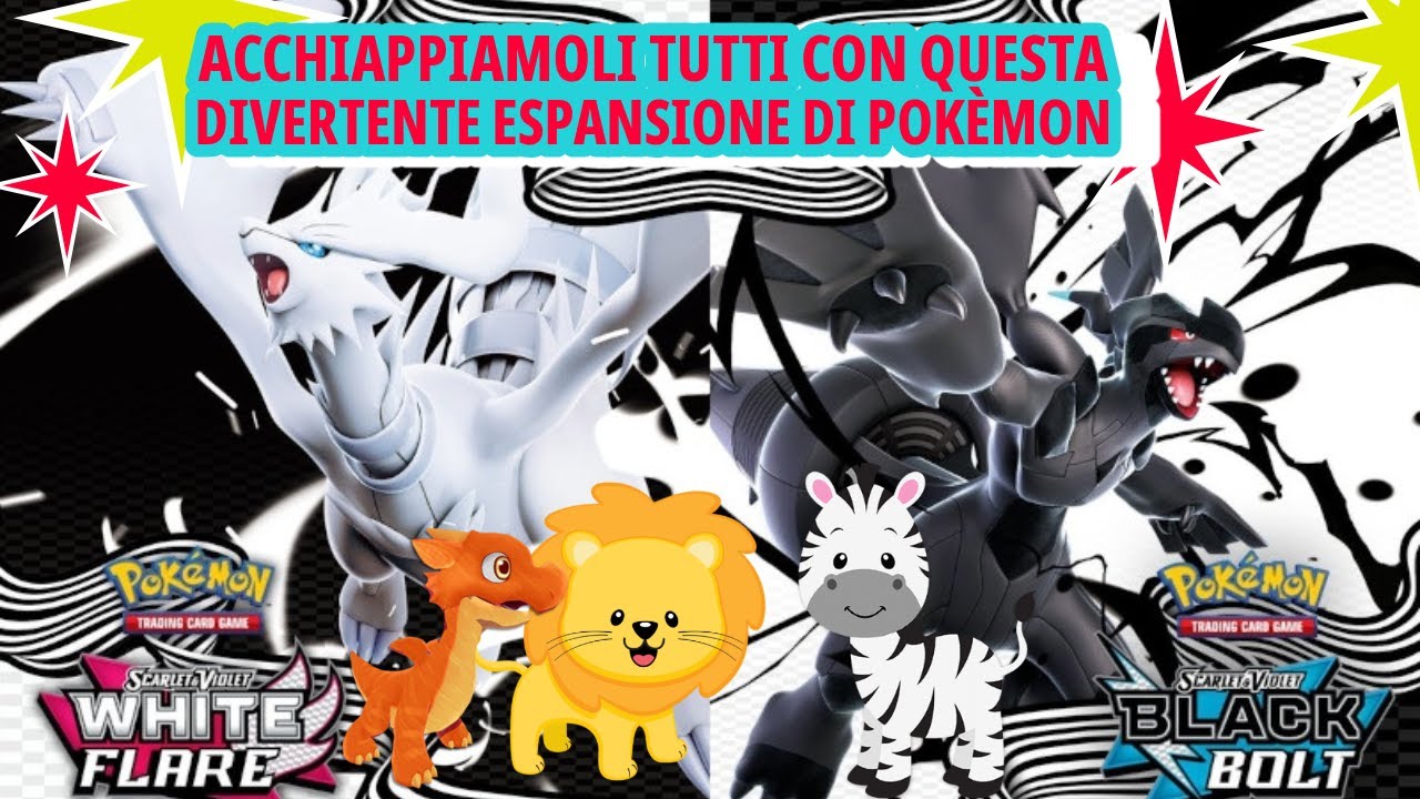 UNBOXING: CARTE POKEMON FUOCO BIANCO E LUCE NERA! - YouTube