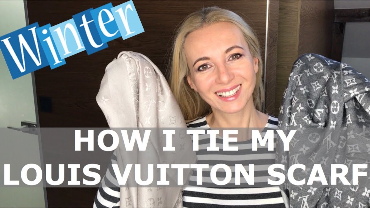 My naughty treat unboxing of a new to me Louis Vuitton denim blue shawl  wrap scarf so fabulous 