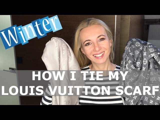 My naughty treat unboxing of a new to me Louis Vuitton denim blue shawl  wrap scarf so fabulous 