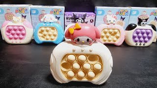 Satisfying with Playing My Melody Push Pop It Eletrônico Fidget Toy ASMR