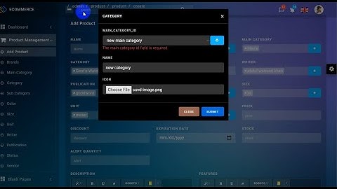 Laravel 8 ecommerce 9 - ( ajax form select management)