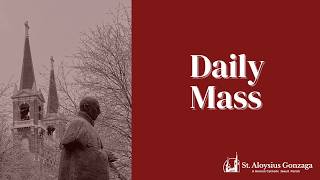 8 am Wednesday of Holy Week Mass at St. Aloysius Church, April 1, 2026