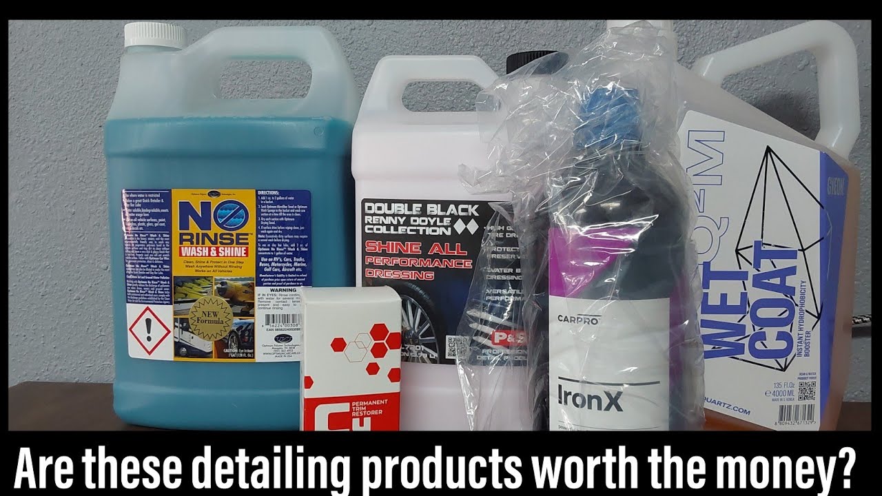 What type of detailing products do professional detailers use