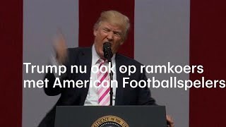 Trump ruziet nu ook met  American Footballspelers - RTL NIEUWS