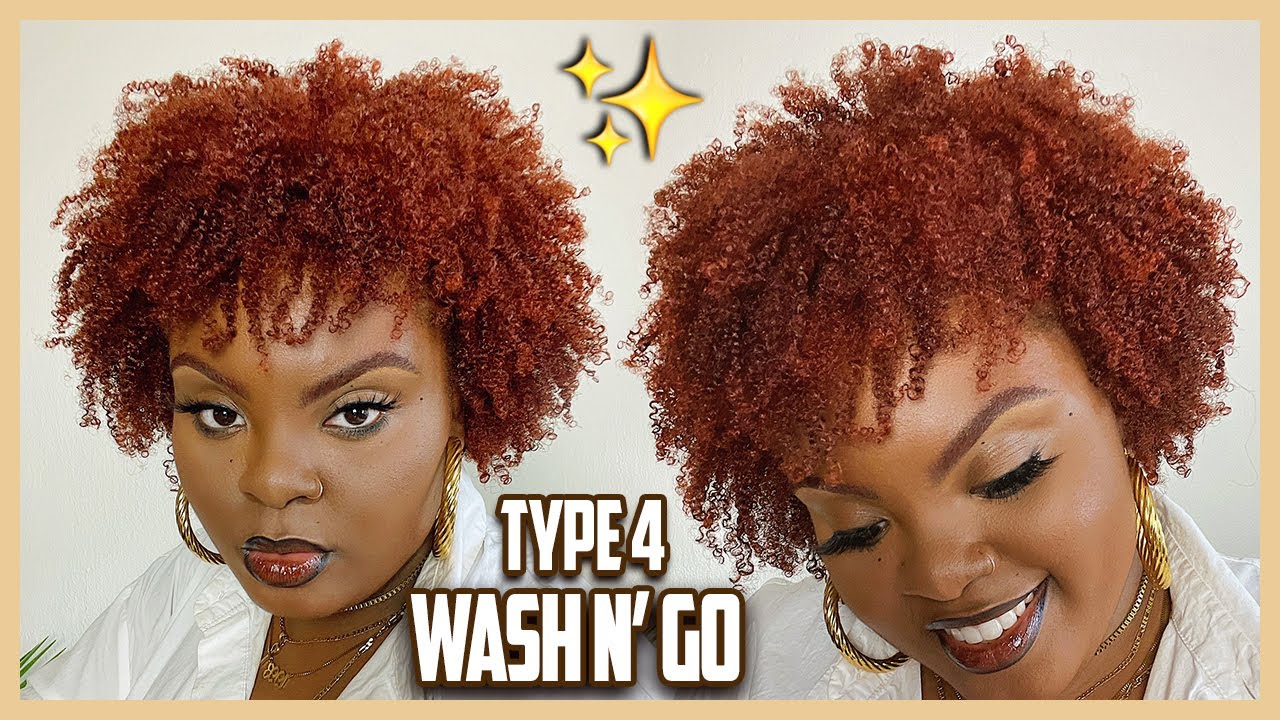 THE BEST WASH N' GO YOU'VE EVER SEEN!!! Type 4 Wash N' Go Routine - YouTube