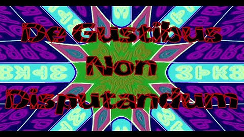"De Gustibus Non Disputandum" --- Music Video by THE SPR3