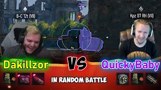 QuickyBaby vs Dakillzor in random battle | World of Tanks
