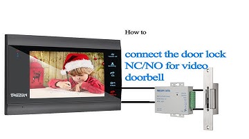 How to connect the door lock NC NO for TMEZON video intercom doorbell system MZ-IP-V739B