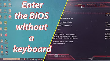 How to enter bios without keyboard windows 10
