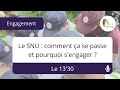 Engagement  le snu comment a se passe et pourquoi sengager 