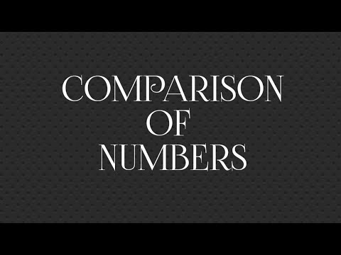Comparison of numbers activity | Comparing numbers activity - YouTube