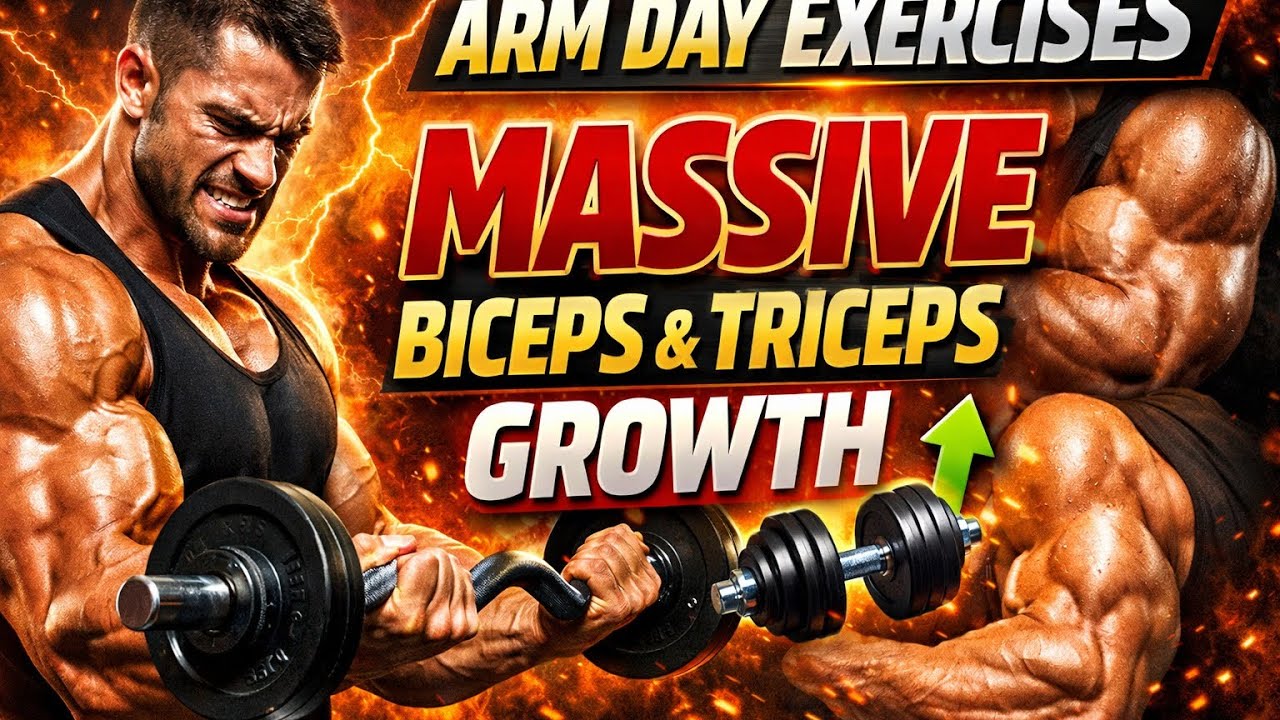 “6 Best Arm Workouts at the Gym | Build Bigger Biceps & Triceps (Beginner to Advanced)”