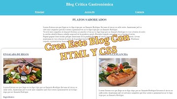 Tutorial de Html y Css - aprende HTML y CSS creando un blog